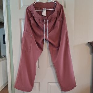 Figs *HEMMED* High Waisted Isabel Wide Leg Scrub Pants -